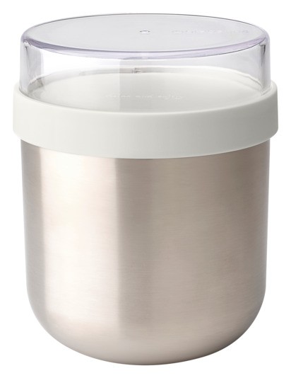 JoghurtbecherInoxLightGrey0.5l