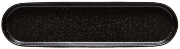 Nótos Platte oval 35.4x9.6cm H2.6cm schwarz