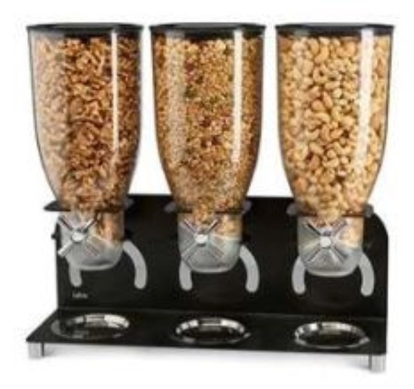 Cerealienspender 3x3.5lt freistehend 47x15x45cm