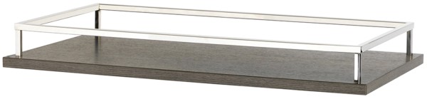 Baraufsatz zu Basiswagen 80x50cm H7.3cm Dark Oak