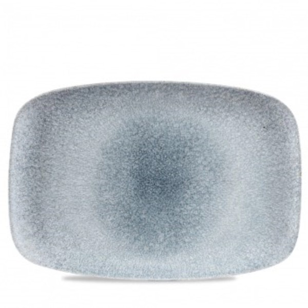 S.P. Raku Topaz Blue Platte rechteckig No. 9 35.5x24.5cm,