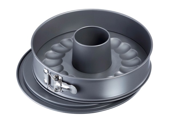 Backprofi Springform D28cm, 2 Böden, Antihaft