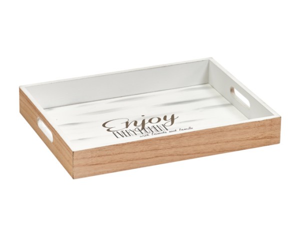 Tablett Holz Enjoy 40x30cm