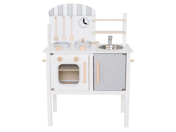 JABADABADO Küche mit Pfannen+Töpfen W7125 weiss