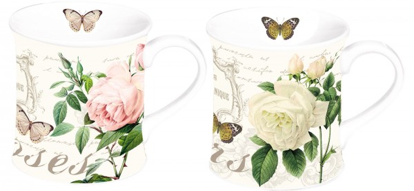 2er Set Botanique Porzellanbecher 350 ml