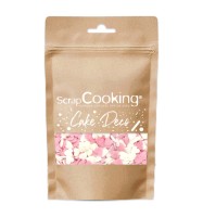 Zuckerstreusel Herzen weiss rosa 50g