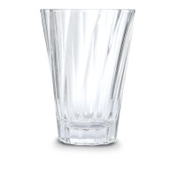360ml Twisted Latte Glas klar , Urban Glass
