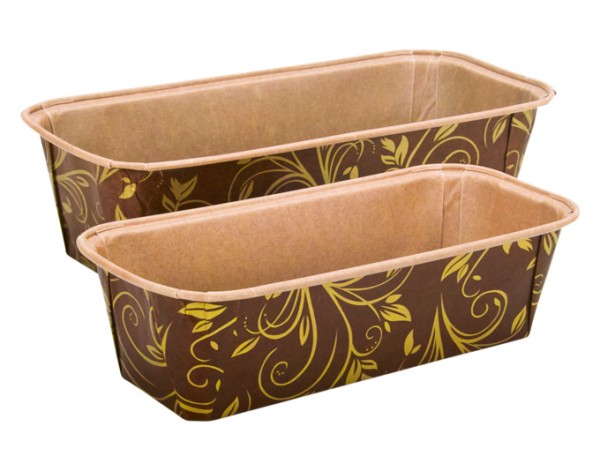 Papierbackform21.5cm braun 6er