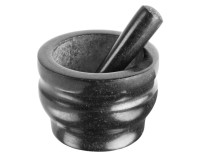 Mörser Granit schwarz 18 cm
