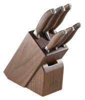 Messerblock Walnuss 7tlg.