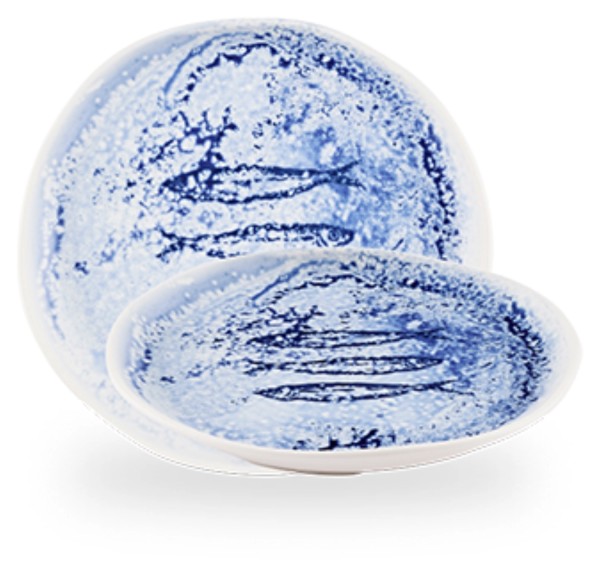 Fresco Blue Organic Teller 21cm