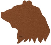 Topfuntersetzer hot mat bär cognac
