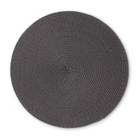 Tischset rund, anthrazit, 38 cm