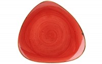Stonecast Berry Red Triangel Teller flach 31.1cm