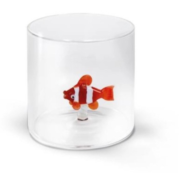 Glas aus Borosilikat 250ml Clownfisch