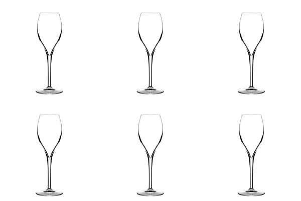 6er Set Opale Champagnerglas 16cl