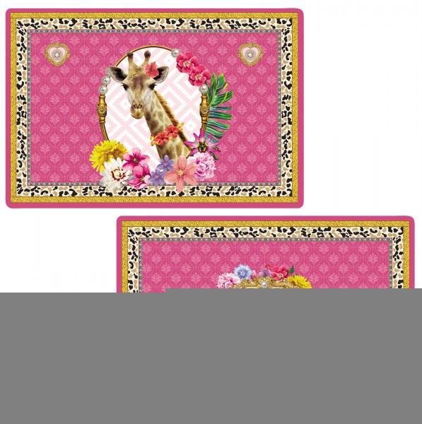 Fancy Animals "Giraffe" Tischset doppelseitig 45x30 cm