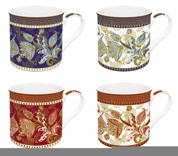 Art Around the World "Shangi-la" 4er Set Porzellanb. 300ml i