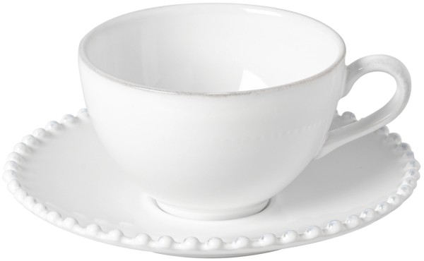 Pearl Kaffetasse mit Untertasse 250ml D17.1cm H6.9cm