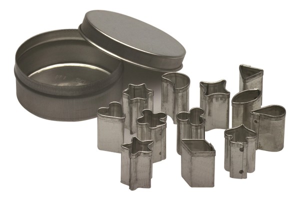 Teigausstecher Set 12tlg diverse Formen klein D1.5cm