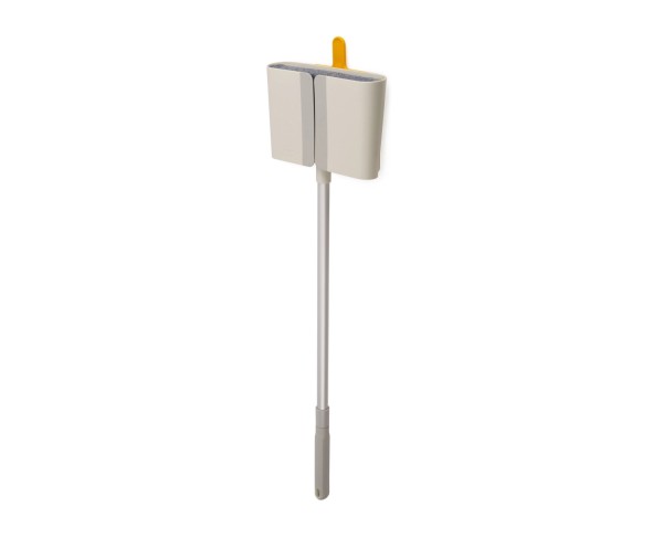 CleanTech Besen mit Wandhalterung 7.8x25.6x93.6cm stone