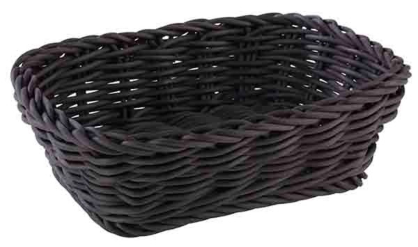 Profi-Line Korb PP rechteckig 19x13cm H6cm, schwarz