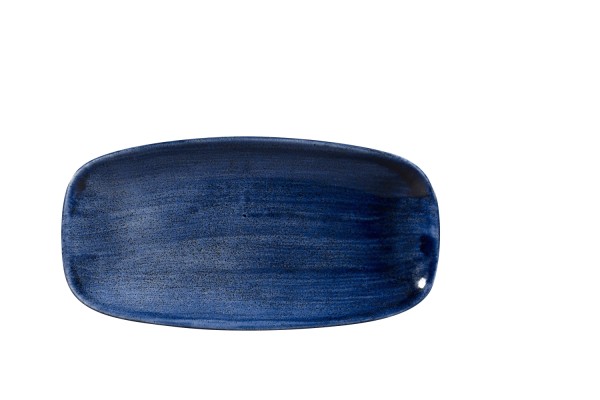 Stonecast Patina Cobalt Blue Black Platte rechteckig 29.8x15