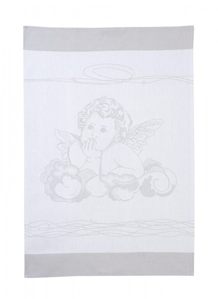 ENGEL AUF WOLKEN KÜCHENTUCH KULTSCHTOFF grau