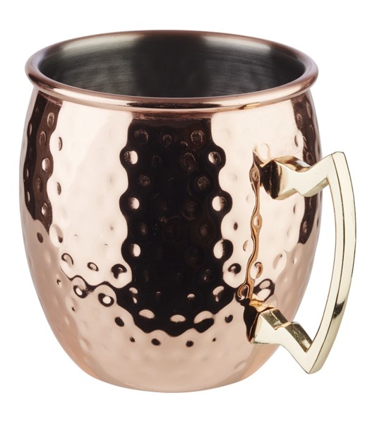 Mug Moscow Mule Hammerschlag Edelstahl Kupferlook 0.55lt.