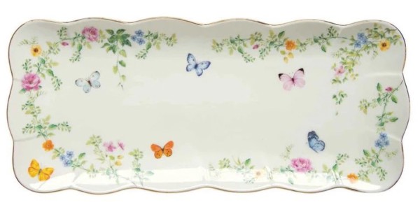 Dancing Butterflies Servierplatte 36x14.5cm Porzellan