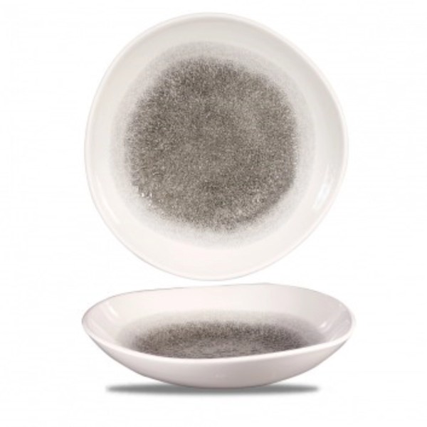 S.P. Raku Quartz Black Organic Teller tief 25.3cm