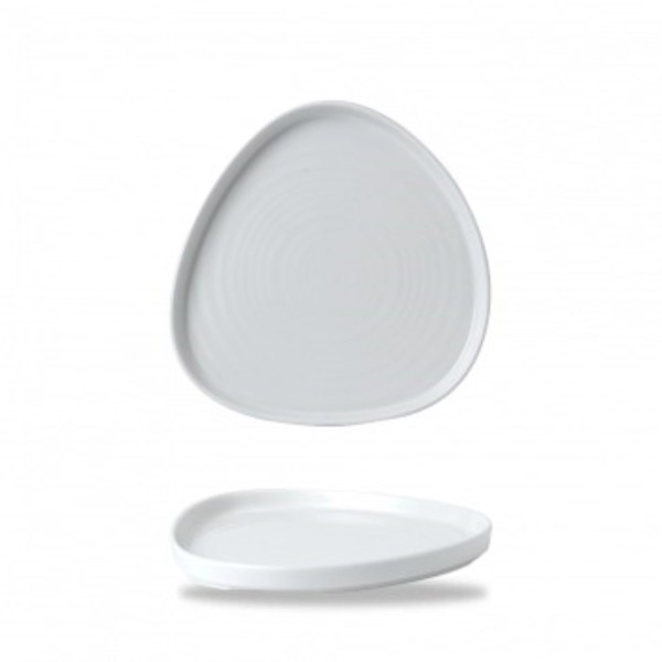 Chef's Plates White Triangel Teller 20cm H2cm