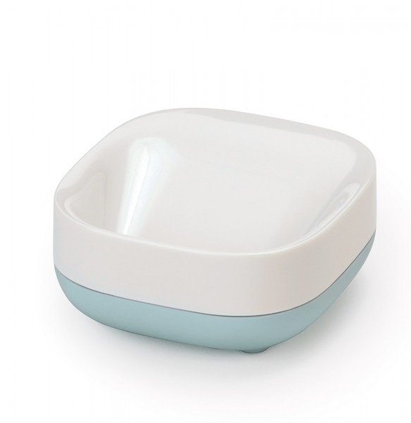 Slim Compact Seifenbehälter weiss/h. blau, 7.4x7.9x3.6 cm