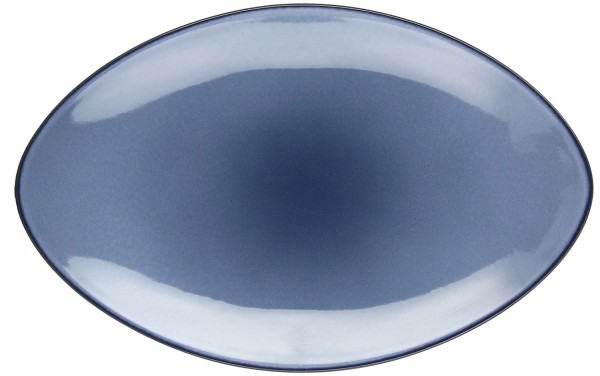 Equinoxe Servierteller oval, 35x22x4cm, blau