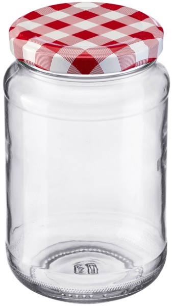 6 Stk. Einkochgläser rund 370ml