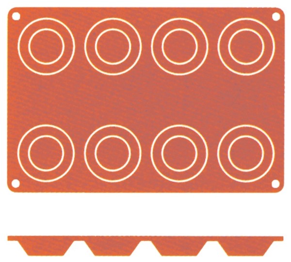 Silikon-Backmatte Tartelett, 6 cm