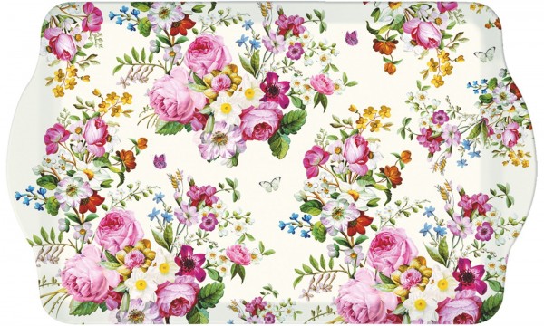 Blooming opulence Tablett m. Griffen 46x32 cm