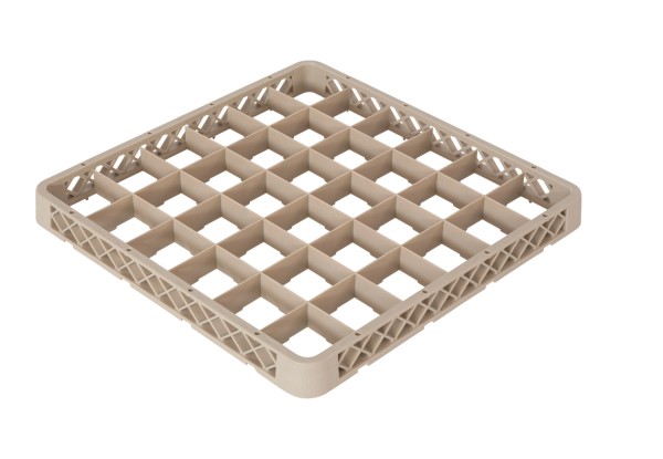 Aufsatzrand zu Gläserkorb 36 Fächer H4cm beige