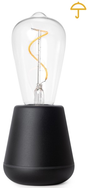 One Outdoor Tischlampe IP65 schwarz Kunststoff