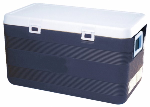 Transportbox isoliert blau 110lt mit Deckel