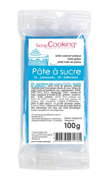 Zuckerpaste blau 100g