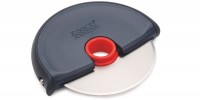 Disc Pizzarad m. Silikonschutz, grau/rot, 12x10.7x1.8 cm