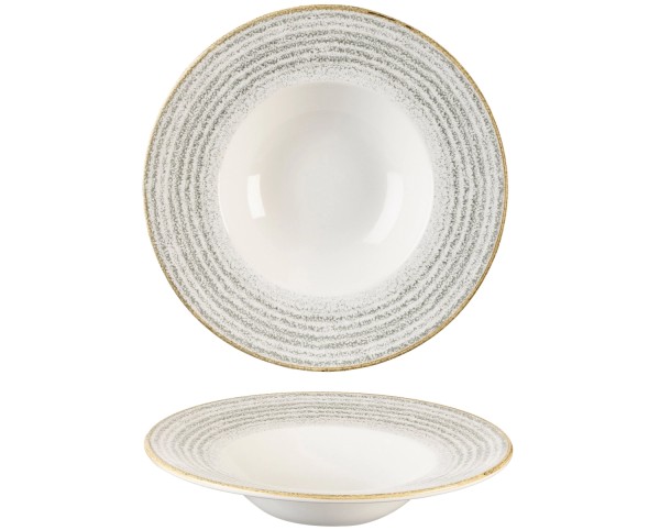 S.P. Homespun Stone Grey Teller tief Fahne 28cm