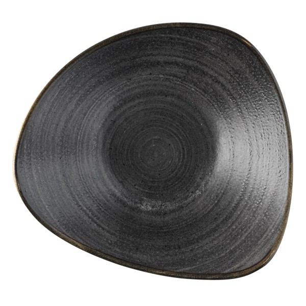 Stonecast Raw Black Triangel Schüssel 23.5cm