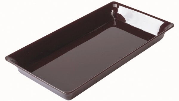 Rechteckige Schale 4/7 26.5x48.7x5cm schwarz