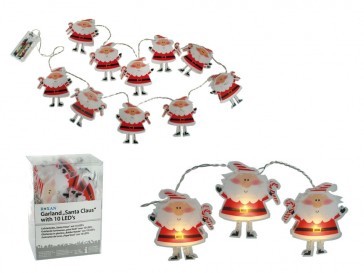 LED-Kette Weihnachtsmann 1,5 m