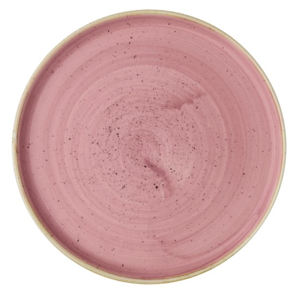 Stonecast Petal Pink Walled Teller 21cm, H2cm