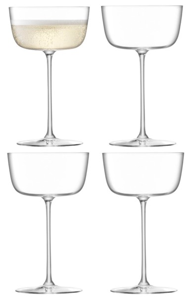4er Set Borough Cocktailglas 240ml transparent