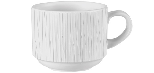 Bamboo White Tasse hoch 22cl, stapelbar