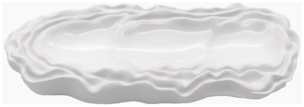 Terra Platte 29x11cm H4cm weiss